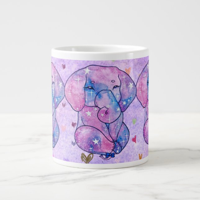 Caneca De Café Grande Elefante chamado Acorn (Frente)