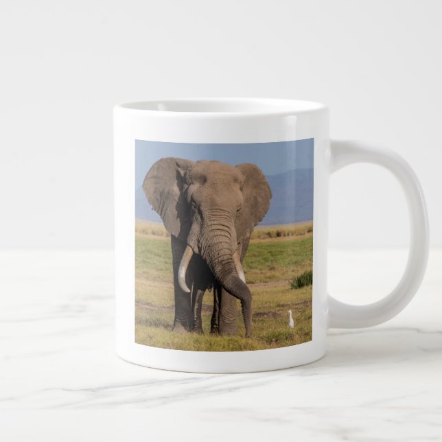 Caneca De Café Grande Elefante Procurando (Direita)