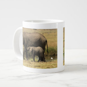 Caneca De Café Grande Elefantes Africanos