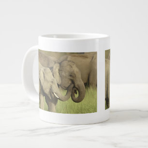 Caneca De Café Grande Elefantes asiáticos indianos