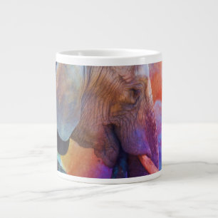 CANECA DE CAFÉ GRANDE ELEFANTES LEMBRAM-SE DAS ÁGUAS AFRICANAS