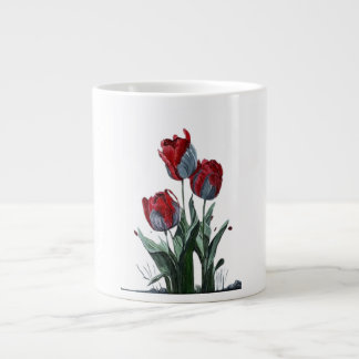 Caneca De Café Grande Elegant Rose Flower Mug – Timeless Floral Design