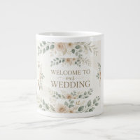 Elegante Floral Aquarela Neutra Boas-Vindas de Cas
