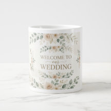 Elegante Floral Aquarela Neutra Boas-Vindas de Cas