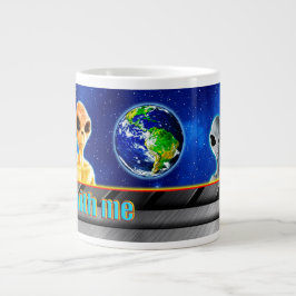 Caneca De Café Grande ELES JÁ ESTÃO AQUI - VEM COMIGO design collec