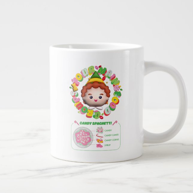 Caneca De Café Grande Elf o Filme | Quatro grupos principais de Comidas (Direita)