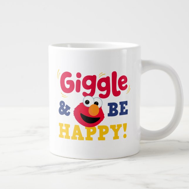 Caneca De Café Grande Elmo Ri e Fica Feliz (Direita)