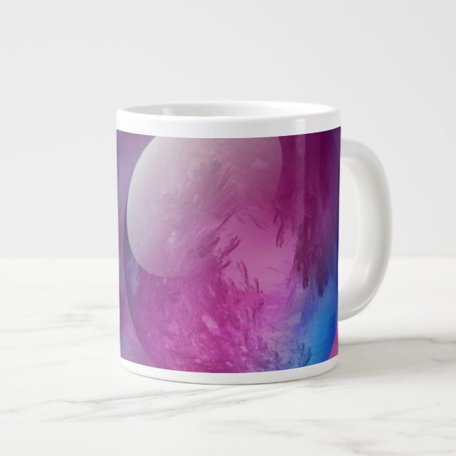 Caneca De Café Grande Em algum lugar no mug de especialidade espacial ex (Frente Esquerda)