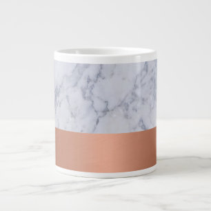 Caneca de Café Grande em Mármore e Cobre