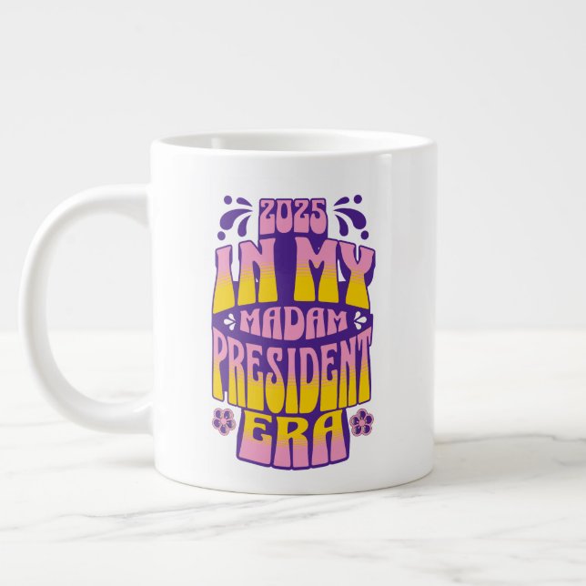Caneca De Café Grande Em My Kamala Harris Senhora Presidente Era 2025 (Esquerda)