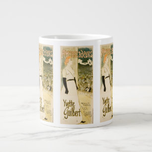 Caneca De Café Grande Embaixadores Yvette Guilbert por Theophile Steinle