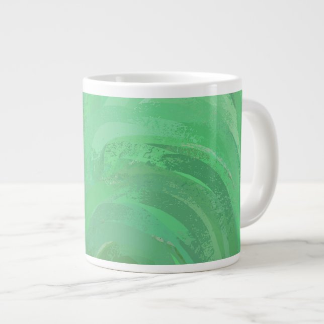 Caneca De Café Grande Emerald Cream Green (Frente Esquerda)