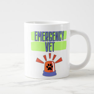 Caneca De Café Grande Emergency Vet – Veterinary Emergency Design