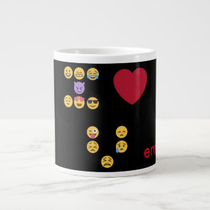 Caneca De Café Grande Emoji