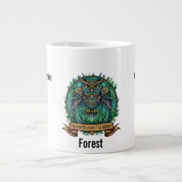 Caneca De Café Grande Enchanted Forest Guardian