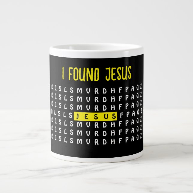 Caneca De Café Grande Encontrei Jesus Mug (Frente)