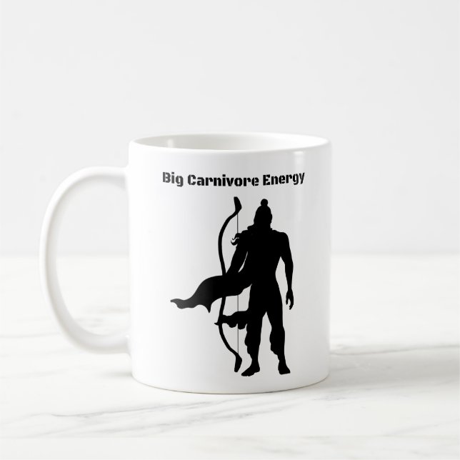 Caneca De Café Grande Energia Carnívora (Esquerda)