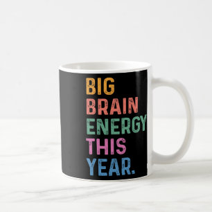 Caneca De Café Grande Energia Cerebral Este Ano Engraçado Voltar 