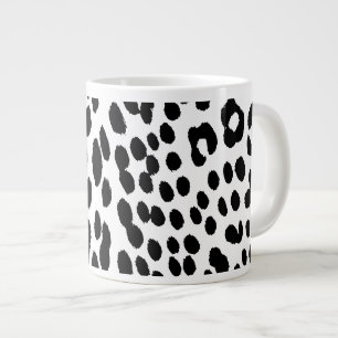 Caneca De Café Grande Energia de Leopardo Selvagem – Moda Ousada com Est