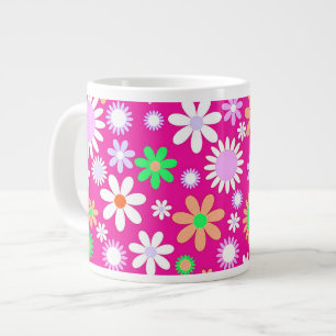 Caneca De Café Grande Energia do ventilador rosa