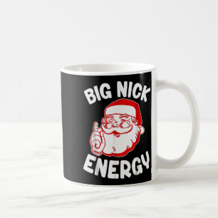 Caneca De Café Grande Energia Nick Divertido Natal Santa _1