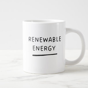 Caneca De Café Grande Energia Renovável – Café Ecológico Engraçadinho