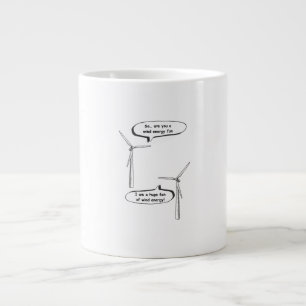 Caneca De Café Grande Energia Renovável Eu Sou Um Grande Fã – Energia Eó