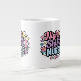 Caneca De Café Grande Enfermeira do Turno da Noite Porta-Chaves | Presen