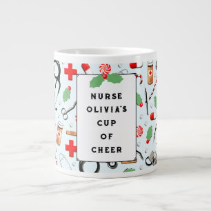 Caneca De Café Grande Enfermeira Natal