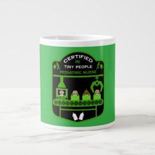 Caneca De Café Grande Enfermeiro Pediátrico Dúvidas de valorização