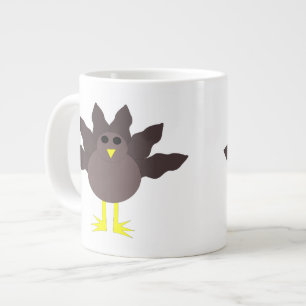Caneca De Café Grande Engraçado Ação de Graças Turquia Mug