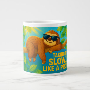 Caneca De Café Grande Engraçado Bolsa de Lama - "Lentamente... Como um P