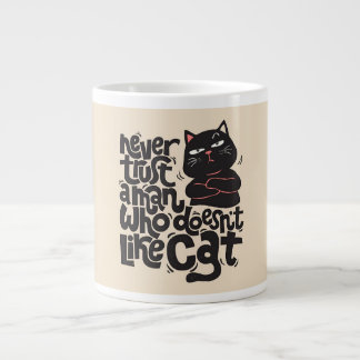 Caneca De Café Grande Engraçado Cat Lover Cote Design