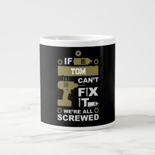 Caneca De Café Grande Engraçado consertar o reparo de ti