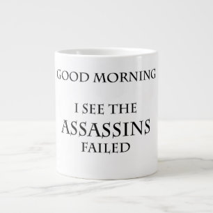 Caneca De Café Grande Engraçado Eu Vejo Assassinos Falhando