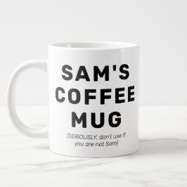 Caneca De Café Grande Engraçado, Gag Gift, Café Mug Personalizado