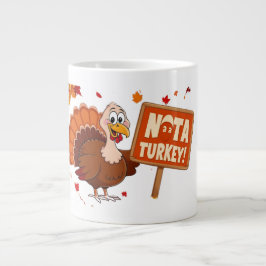 Caneca De Café Grande Engraçado Humor, Bonito Graças à Turquia Mug