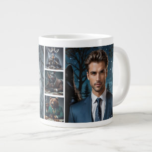 Caneca De Café Grande Engraçado O Chefe Personalizou Foto Personalizada