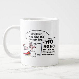 Caneca De Café Grande Engraçado Optometrista Cartoon de Natal