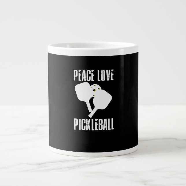Caneca De Café Grande Engraçado Pickleball (Frente)