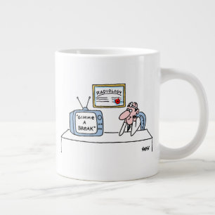 Caneca De Café Grande Engraçado Radiologista Cartoon Xray Technicus Hum