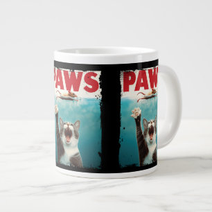 Caneca De Café Grande Engraçado Rato Parody PAWS Pet Pets Gatinho