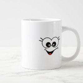 Caneca De Café Grande Engraçado, Smiley face Specialty Mug