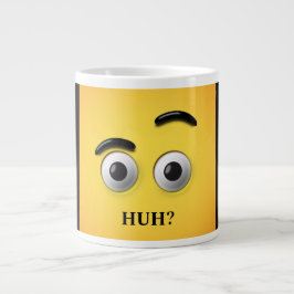 Caneca De Café Grande Engraçados Engraçados Tem Rosto Confuso Amarelo E 