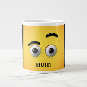 Caneca De Café Grande Engraçados Engraçados Tem Rosto Confuso Amarelo E 
