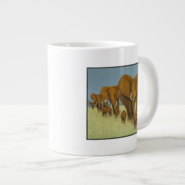 Caneca De Café Grande Enorme, mas cuidadoso (Frente Esquerda)