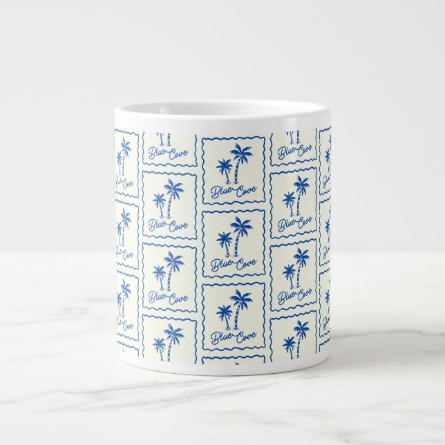 Caneca De Café Grande Enseada Azul (Frente)