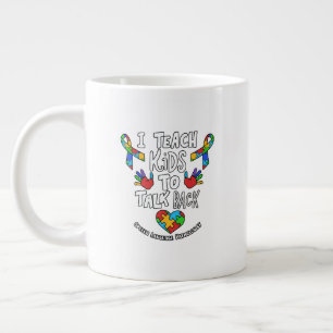 Caneca De Café Grande Ensino As Crianças A Falarem De Volta Na Terapia