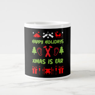 Caneca De Café Grande ENT Otorrinolaringologista Xmas