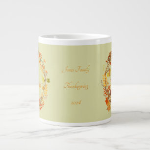 Caneca De Café Grande Entretenimento de Ação de Graças Personalizada